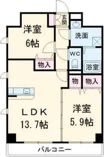 サンモールF.K.D【4階】の間取り