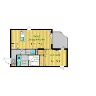 corail blanc【1階】の間取り