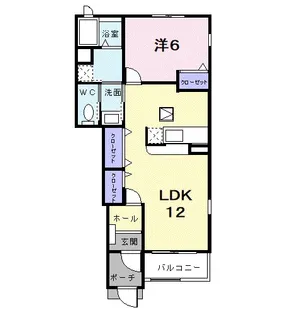 神奈川県南足柄市和田河原【アパート】の間取り