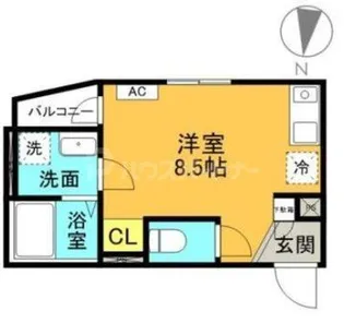 AQリーフィア堀切【1階】の間取り