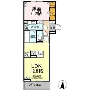 静岡県浜松市中央区龍禅寺町【アパート】の間取り