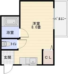 畑本ハイツ【1階】の間取り