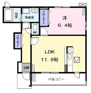 愛知県海部郡大治町大字八ツ屋字堤添【アパート】の間取り