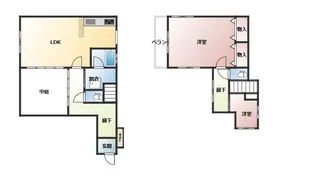ハイツ山上の間取り