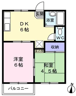 フェリースみち【2階】の間取り