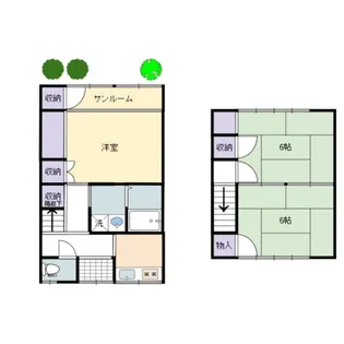 富山県高岡市丸の内【一戸建】の間取り