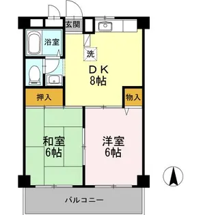 東京都練馬区高野台5【マンション】の間取り