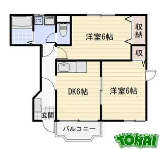 カーサ・カリーノ【1階】の間取り