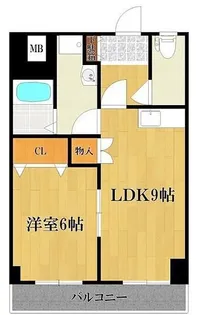 1LDKの間取り画像