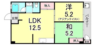 サンロイヤル霞ヶ丘【1階】の間取り