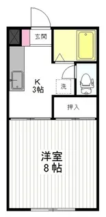 ハイツ萩の里【1階】の間取り