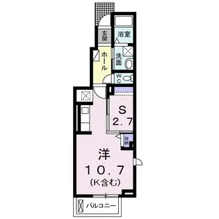 グランド ソレイユ壱番館【1階】の間取り