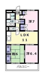 エスポワールMII【4階】の間取り