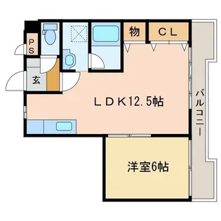 パークマンションアイワ【5階】の間取り