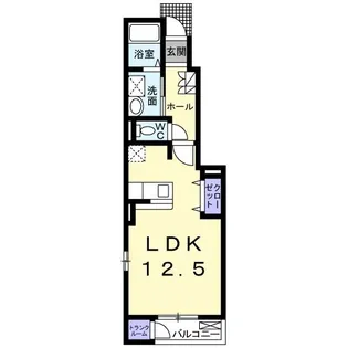 カーサ・フィオーレ【1階】の間取り