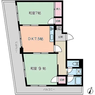 田口マンション【4階】の間取り