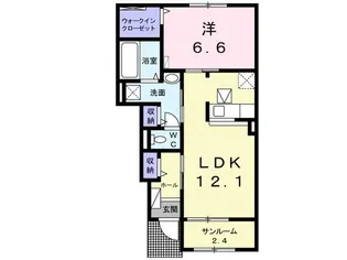 ルーチェA【1階】の間取り