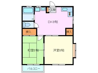 静岡県三島市南二日町【アパート】の間取り