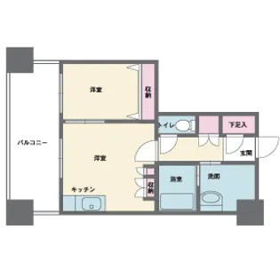 東京都新宿区西新宿8【マンション】の間取り