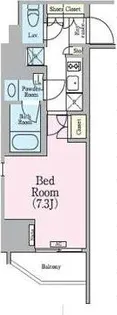 東京都台東区駒形2【マンション】の間取り