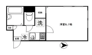 東京都中野区沼袋1【マンション】の間取り