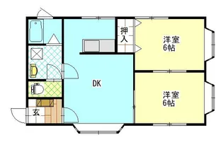 七日町ハイツ【1階】の間取り