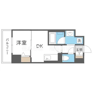 大阪府大阪市西区新町4【マンション】の間取り
