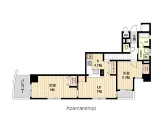 オーパスホームズ白山(HF白山レジデンス)【5階】の間取り