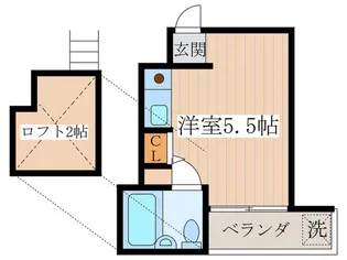 ベルハイム南ヶ丘【1階】の間取り