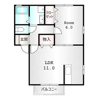 群馬県高崎市石原町【アパート】の間取り