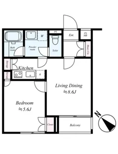 パレ・ホームズ大岡山【1階】の間取り