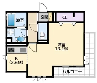 兵庫県西宮市甲子園町【アパート】の間取り