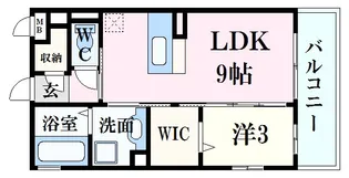 シャルマンパークサイド【2階】の間取り