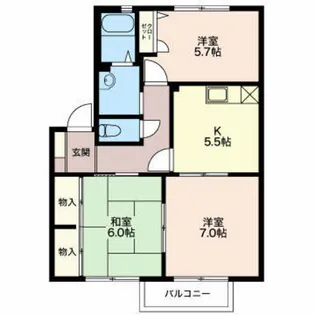 グレイスハウス【2階】の間取り