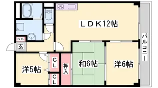 メリヤス岡場【4階】の間取り