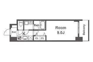 スプランディッド淀屋橋DUE【9階】の間取り