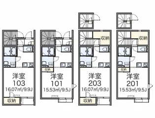 東京都八王子市下柚木【アパート】の間取り