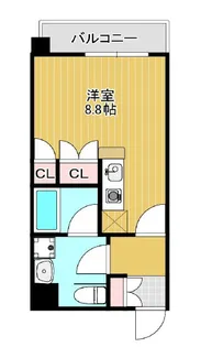 アスリート本町西【4階】の間取り