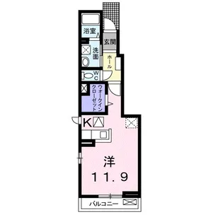 ソレイユ アルドーレ【1階】の間取り