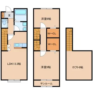 エスペランサ岩切IIの間取り