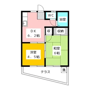 コーポファミール【1階】の間取り