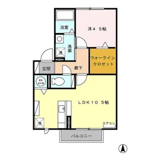 新潟県新潟市西区小新4【アパート】の間取り