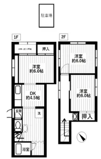東京都江東区枝川1【一戸建】の間取り