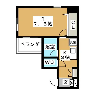 Patio NS 1st【3階】の間取り