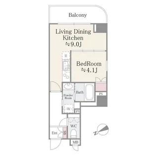 リバーパーク門前仲町【6階】の間取り