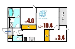 REGALEST-F矢野駅前【1階】の間取り