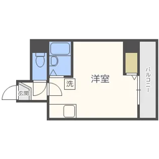 INOVE札幌中島公園【4階】の間取り