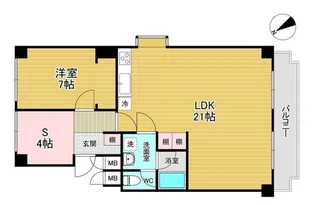 東京都世田谷区代田6【マンション】の間取り