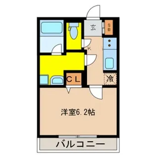 メゾンパルム【2階】の間取り