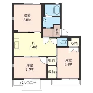 コーポ照木【2階】の間取り